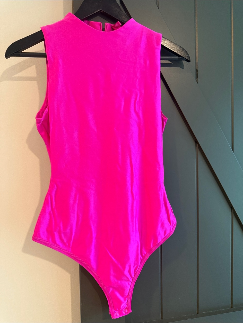 SKIMS Girls Neon Pink Sleeveless One-Piece Bodysuit